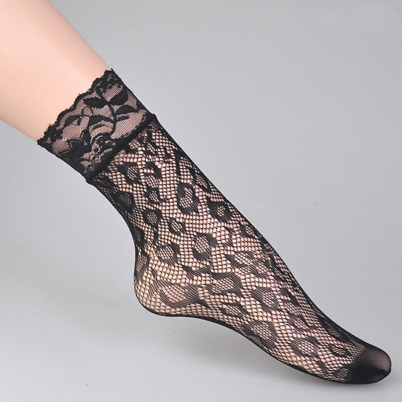 Sexy Fishnet Ankle Socks – Ultra Thin Breathable Summer Mesh Socks for Women
