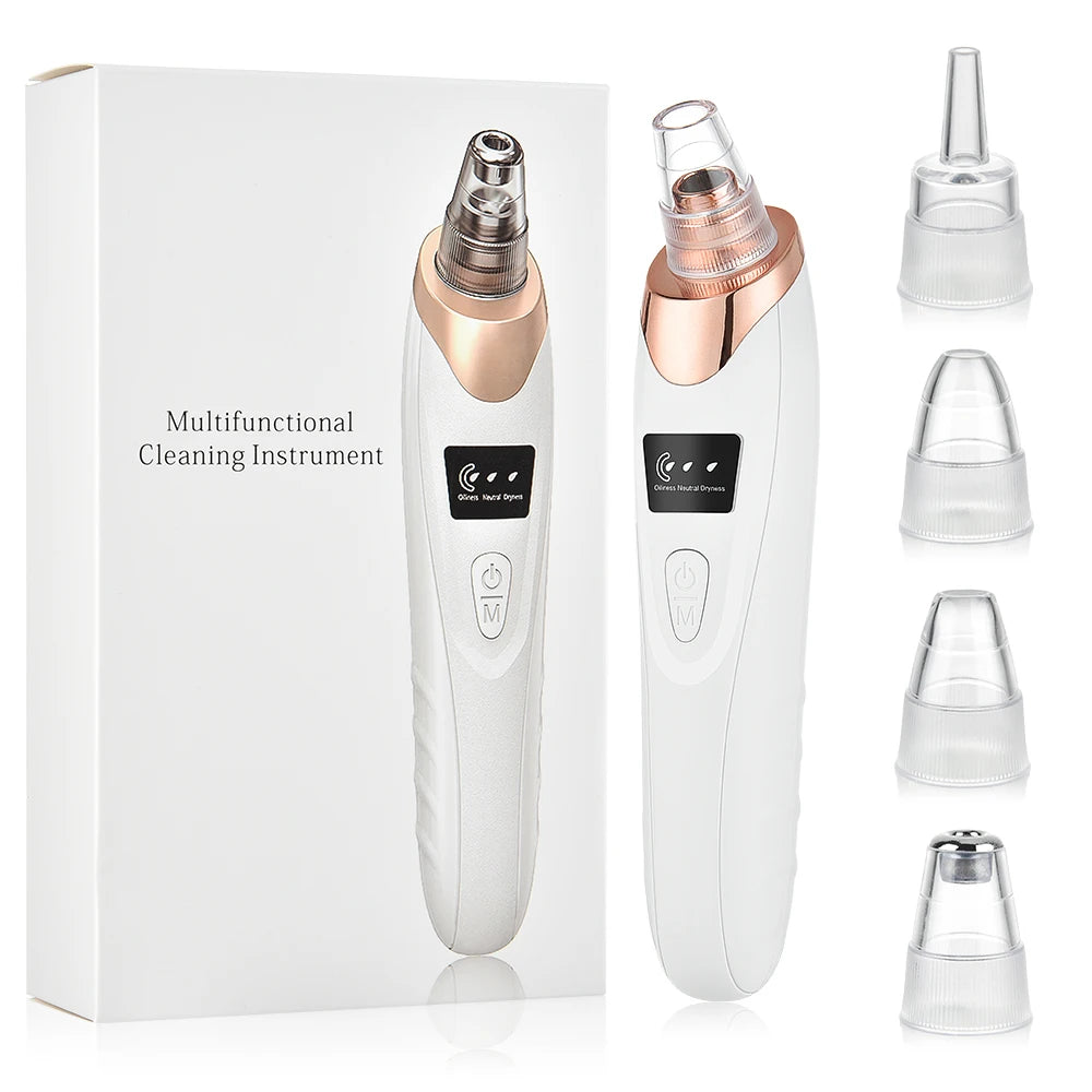 Electric Facial Skin Care Pore Removal Cleanser Vacuum Acne Removal For Deep Facial Pores 5 Suction Power Blackhead Remover Pore