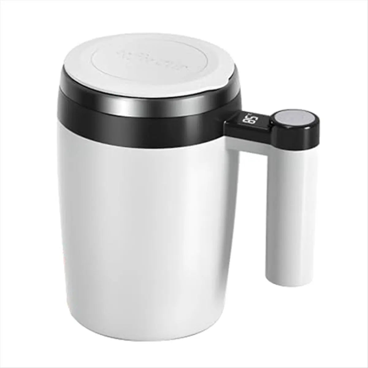 (LBER) Automatic Magnetic Stirring Coffee Mug, Self-Stirring Coffee Mug with Temperature Battery LCD, Rechargeable Coffee Mug B