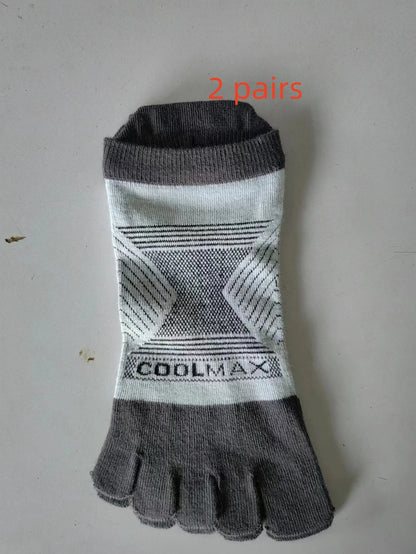 CoolMax Marathon Running Toe Socks – Homme – Anti-Transpiration & Séchage Rapide