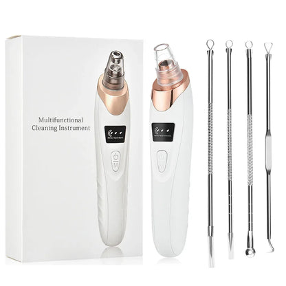 Electric Facial Skin Care Pore Removal Cleanser Vacuum Acne Removal For Deep Facial Pores 5 Suction Power Blackhead Remover Pore