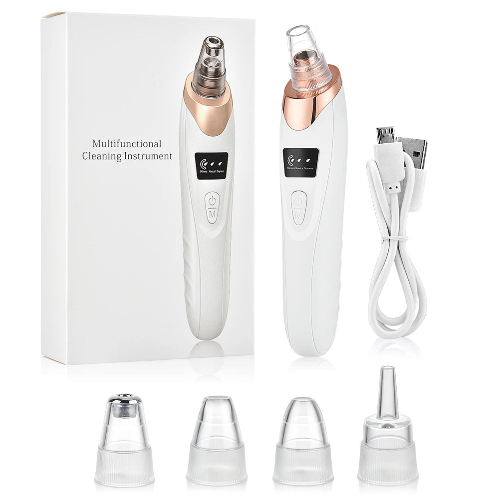 Blackhead Remover Vacuum Pore Adsorber Face Cleaner Electric Pimple Acne Black Head Removal Rechargeable Face Cleaning Tool