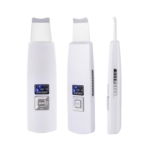 Ultrasonic Skin Scrubber Facial Cleanser – Blackhead & Acne Remover, Deep Pore Cleansing Face Spatula, Exfoliation & Skin Lifting Beauty Device