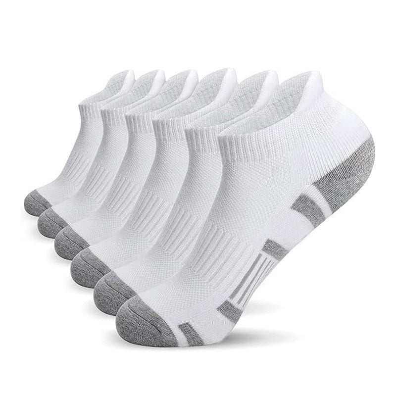 Men’s Sweat-Wicking Low Cut Socks – Lightweight Breathable Athletic Socks (5 Pairs)