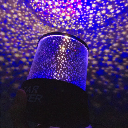 Lampe Projecteur Étoiles LED Galaxy – Veilleuse Multicolore Relaxante