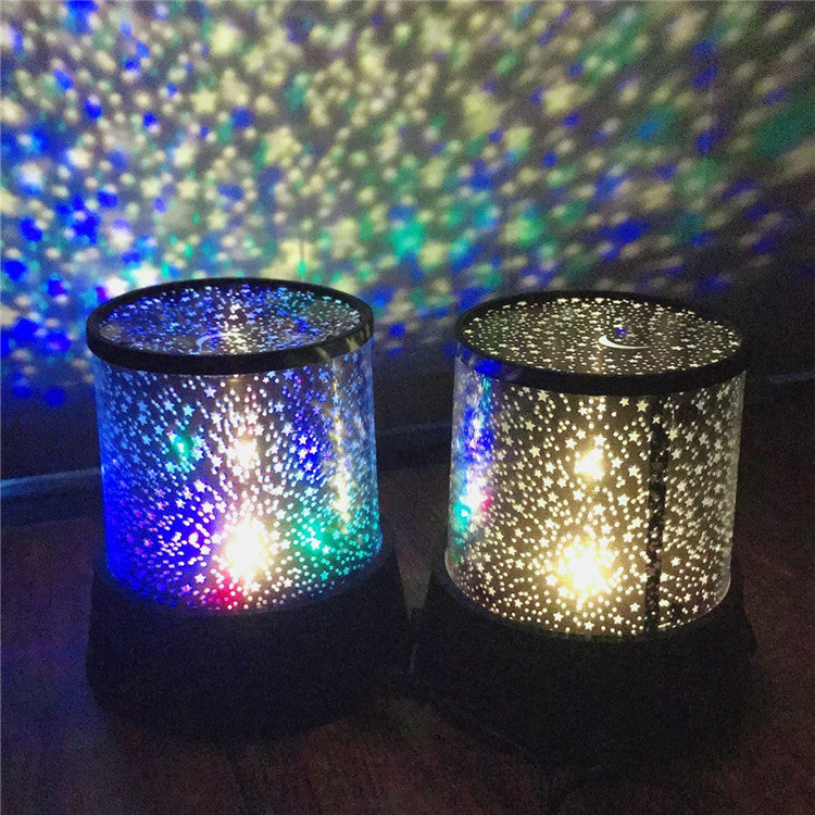 Lampe Projecteur Étoiles LED Galaxy – Veilleuse Multicolore Relaxante