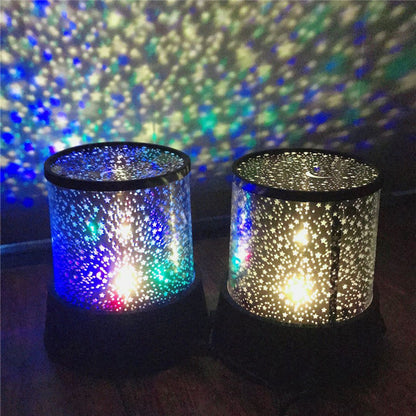 Lampe Projecteur Étoiles LED Galaxy – Veilleuse Multicolore Relaxante