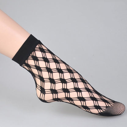 Sexy Fishnet Ankle Socks – Ultra Thin Breathable Summer Mesh Socks for Women