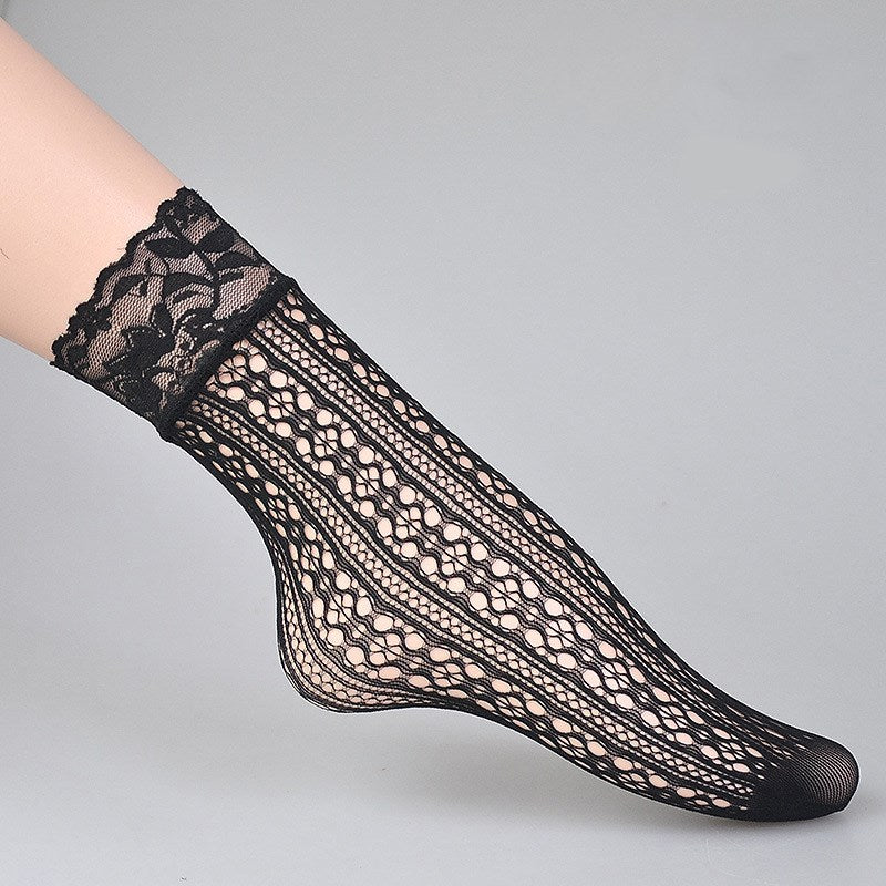 Sexy Fishnet Ankle Socks – Ultra Thin Breathable Summer Mesh Socks for Women