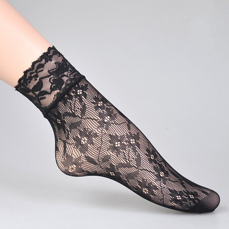 Sexy Fishnet Ankle Socks – Ultra Thin Breathable Summer Mesh Socks for Women