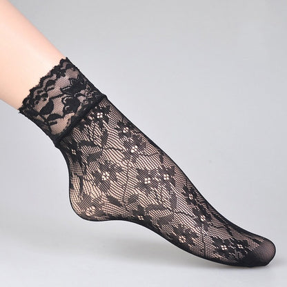Sexy Fishnet Ankle Socks – Ultra Thin Breathable Summer Mesh Socks for Women