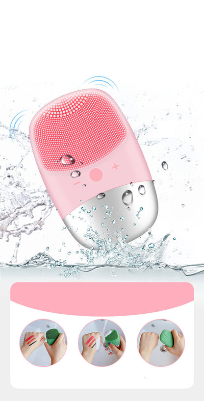 SilkGlow™ Sonic Silicone Face Cleansing Brush IPX7