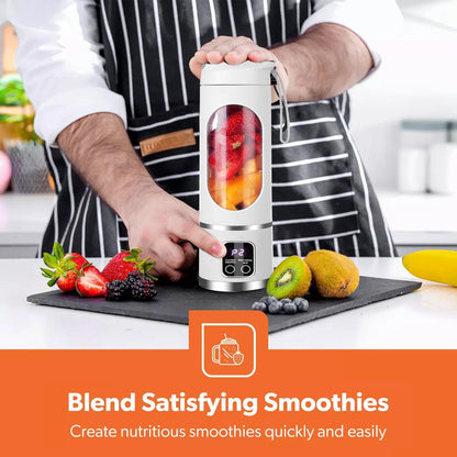 Portable USB Rechargeable Blender Cup 450ml – Mini Electric Juicer & Smoothie Maker