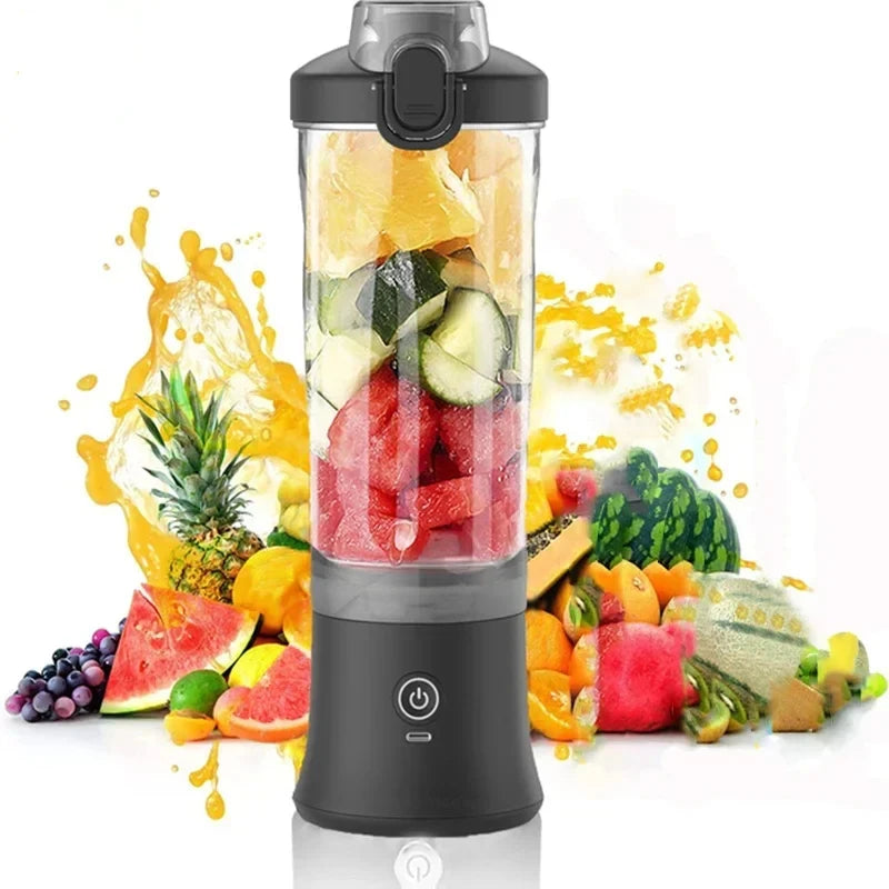 Blender Portable 600ML Rechargeable USB – Mini Mixeur Smoothie 4000mAh