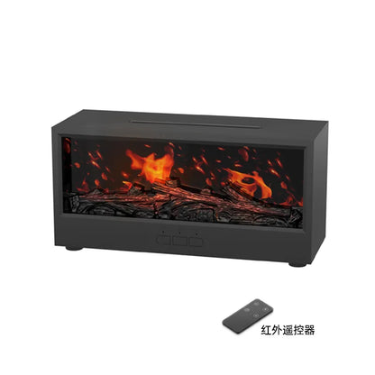 Good Quality Marble Fireplace Humidifier Mist Maker Fireplace Flame Humidifier Fireplace Aromatherapy Diffuser for Living Room