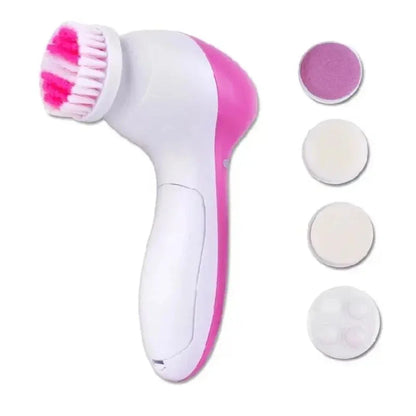 5-in-1 Electric Facial Cleansing Brush Multi-functional Face Cleanser Machine Spa Skin Care Massager Blackhead Removal Deep Clea
