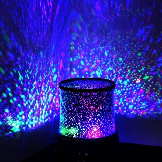 Lampe Projecteur Étoiles LED Galaxy – Veilleuse Multicolore Relaxante