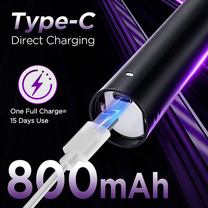 5 Modes Rotating Electric Toothbrush Rechargeable Rotary Electric Timer Teeth Whitening Brush with Replacement Heads Oral Care