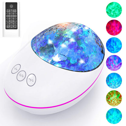 Veilleuse Projecteur Galaxie 8 Couleurs – Ambiance Zen avec Haut-Parleur