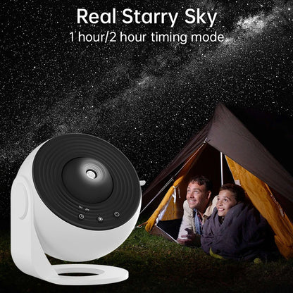 Projecteur Galaxie 12-en-1 HD Rotatif 360° – Lampe Planétarium Étoilé pour Enfants & Décoration Chambre Luxe