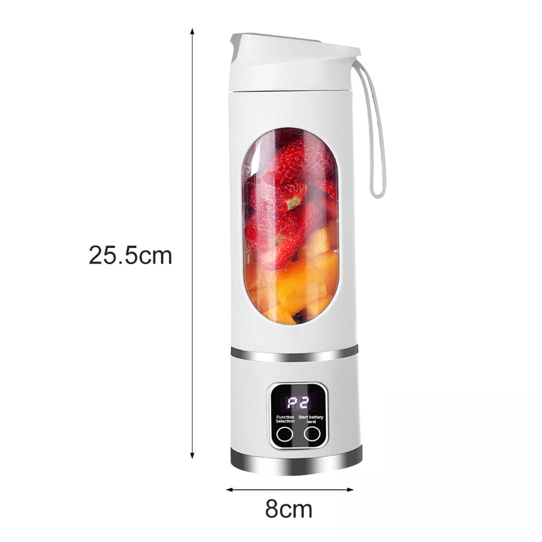 Portable USB Rechargeable Blender Cup 450ml – Mini Electric Juicer & Smoothie Maker
