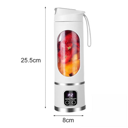Portable USB Rechargeable Blender Cup 450ml – Mini Electric Juicer & Smoothie Maker