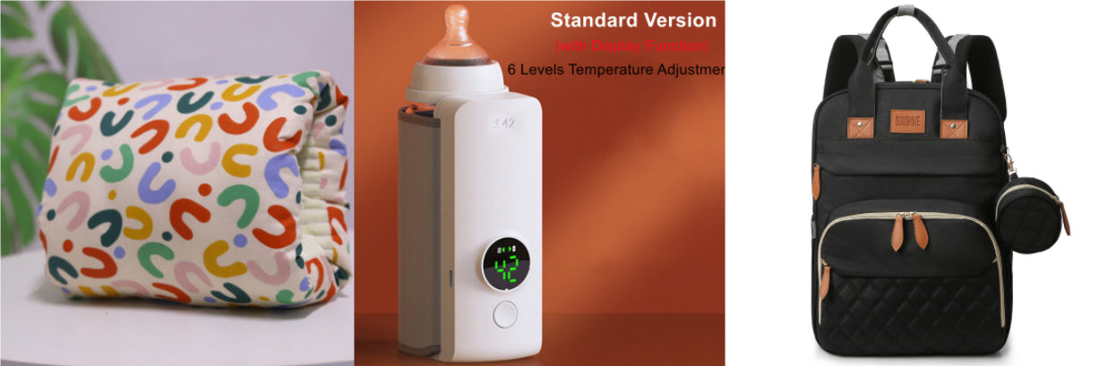 Chauffe-Biberon Portable USB Sans Fil 42°C – Sac Chauffant Isotherme Universel pour Bébé (Rechargeable).