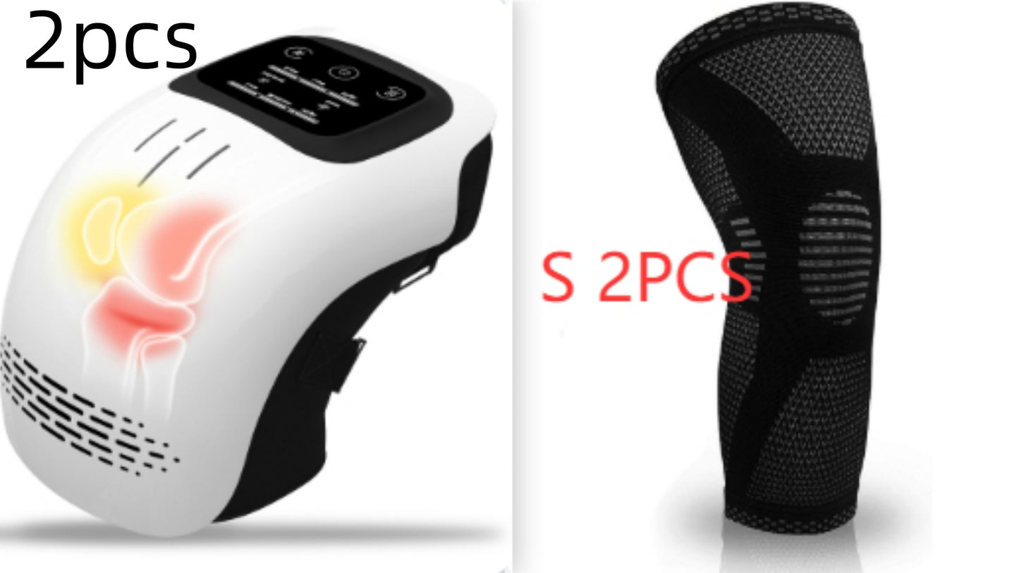 KneeRelief Pro™ – Massager de Genou Chauffant Électrique Infrarouge & Vibration