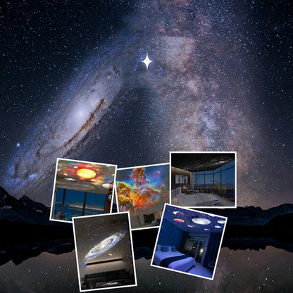 Projecteur Galaxie 12-en-1 HD Rotatif 360° – Lampe Planétarium Étoilé pour Enfants & Décoration Chambre Luxe