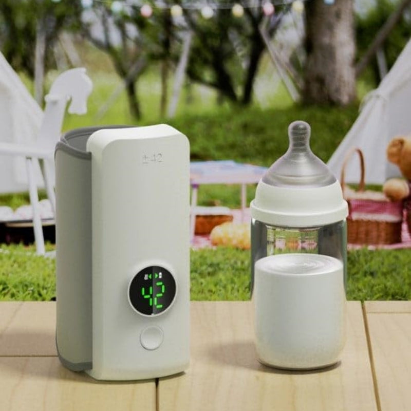 Chauffe-Biberon Portable USB Sans Fil 42°C – Sac Chauffant Isotherme Universel pour Bébé (Rechargeable).