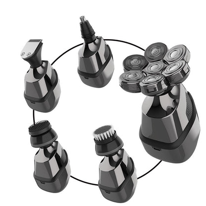 Rasoir Électrique 5-en-1 Étanche 4D USB – Multifonction Homme