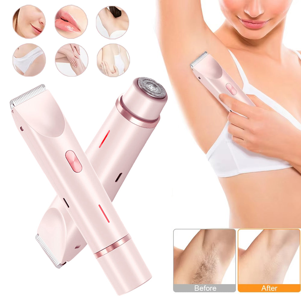 SilkTrim Pro 2-en-1 – Tondeuse Électrique Femme Intime & Corps Ultra Douce Étanche