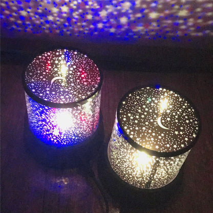 Lampe Projecteur Étoiles LED Galaxy – Veilleuse Multicolore Relaxante