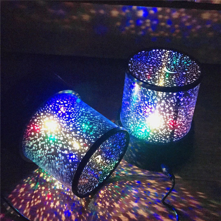 Lampe Projecteur Étoiles LED Galaxy – Veilleuse Multicolore Relaxante