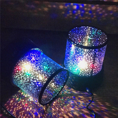 Lampe Projecteur Étoiles LED Galaxy – Veilleuse Multicolore Relaxante