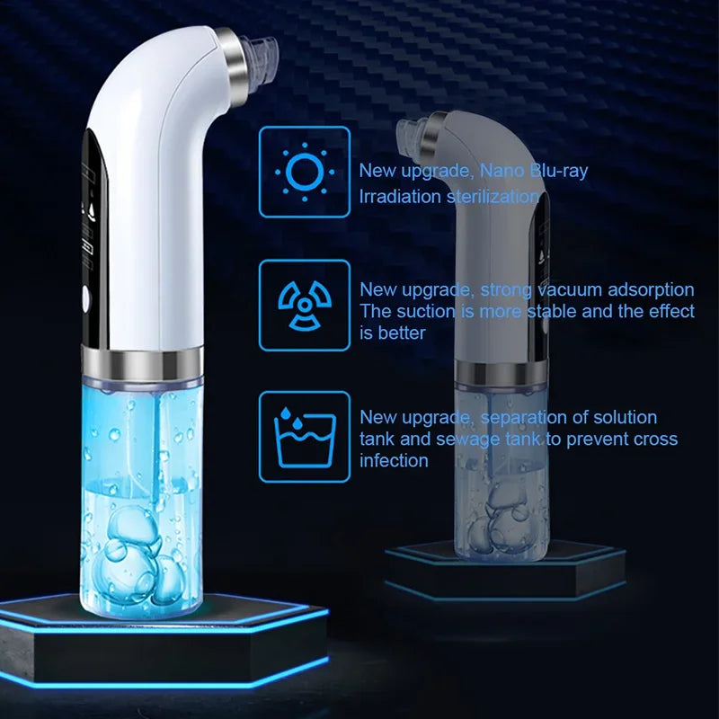 Electric Blackhead Removal Pore Vacuuming Facial Cleanser Acne Removal Blackhead Usb Rechargeable Water Circulation Cleaning Too
