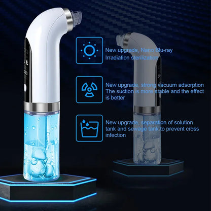 Electric Blackhead Removal Pore Vacuuming Facial Cleanser Acne Removal Blackhead Usb Rechargeable Water Circulation Cleaning Too