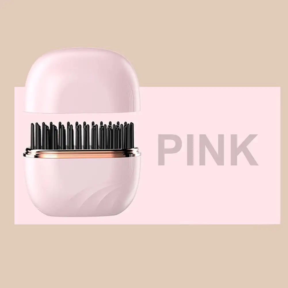 Hair straightening comb wireless charging  straightener  care styling comb home long  styling fluffy