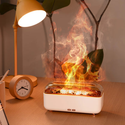 Flame Air Diffuser Humidifier 300ml Essential Oil Diffuser Aromatherapy Diffuser for Home Office Gift