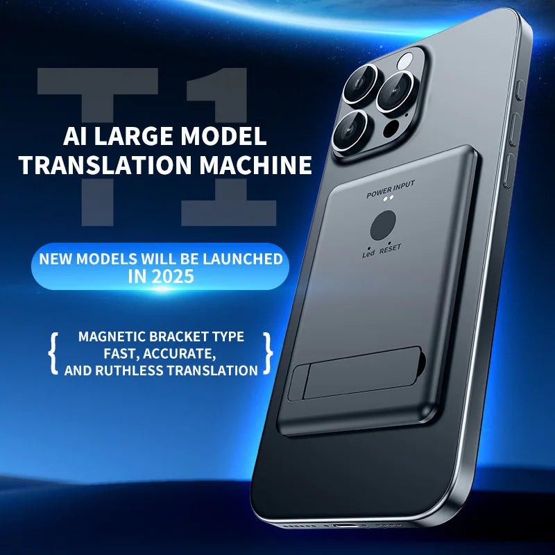 140+ Language Device Ai Two Way Real Time Voice Instant Translator Magnetic Stand Design For Travel