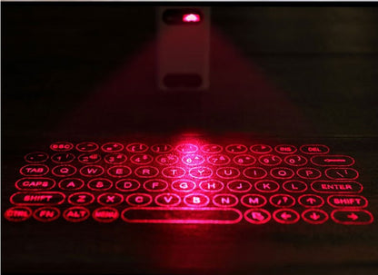 Clavier Laser Virtuel Bluetooth Sans Fil – Projecteur de Clavier Tactile pour Smartphone, PC, Tablette & Laptop avec Fonction Souris Multi-Gestes