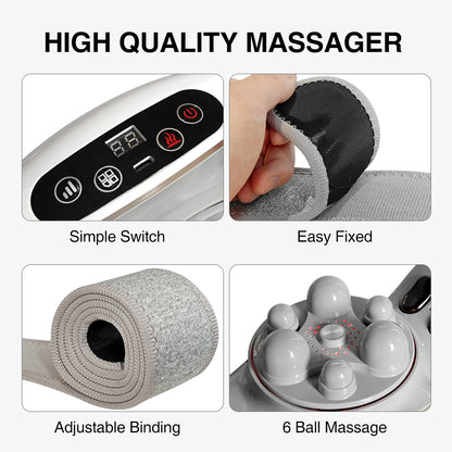 Masseur Abdominal Chauffant Sans Fil 360° – Anti-Douleur & Relaxation Profonde