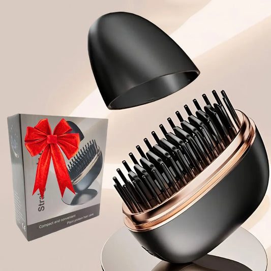 New Wireless Straightening Comb Portable USB Charging Hair Straightener Brush Heating Plates Comb for Smooth Styling Hair Styler