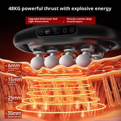 Deep Tissue Massage Gun 16 Heads – Electric Muscle Massager for Full Body Recovery