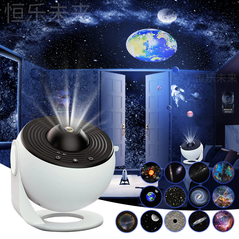 Projecteur Galaxie 12-en-1 HD Rotatif 360° – Lampe Planétarium Étoilé pour Enfants & Décoration Chambre Luxe