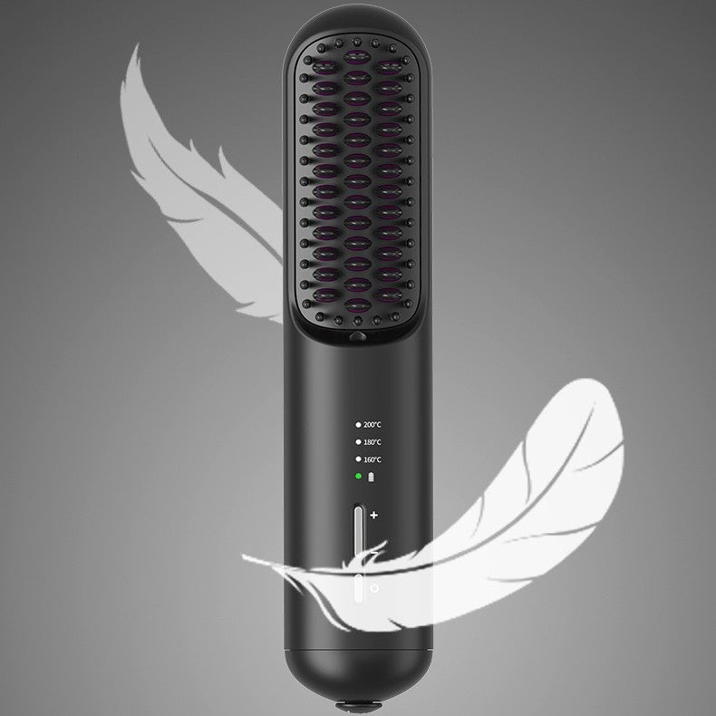 Wireless Ionic Straightening Comb | USB Rechargeable Hair Brush