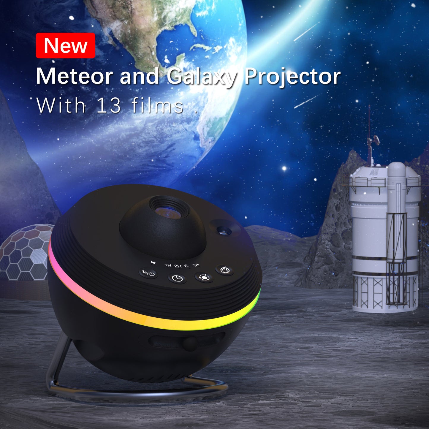 Projecteur Galaxy 13-en-1 Ultra HD – Lampe Planétarium Rotative Immersive | Expérience Cosmos 360°