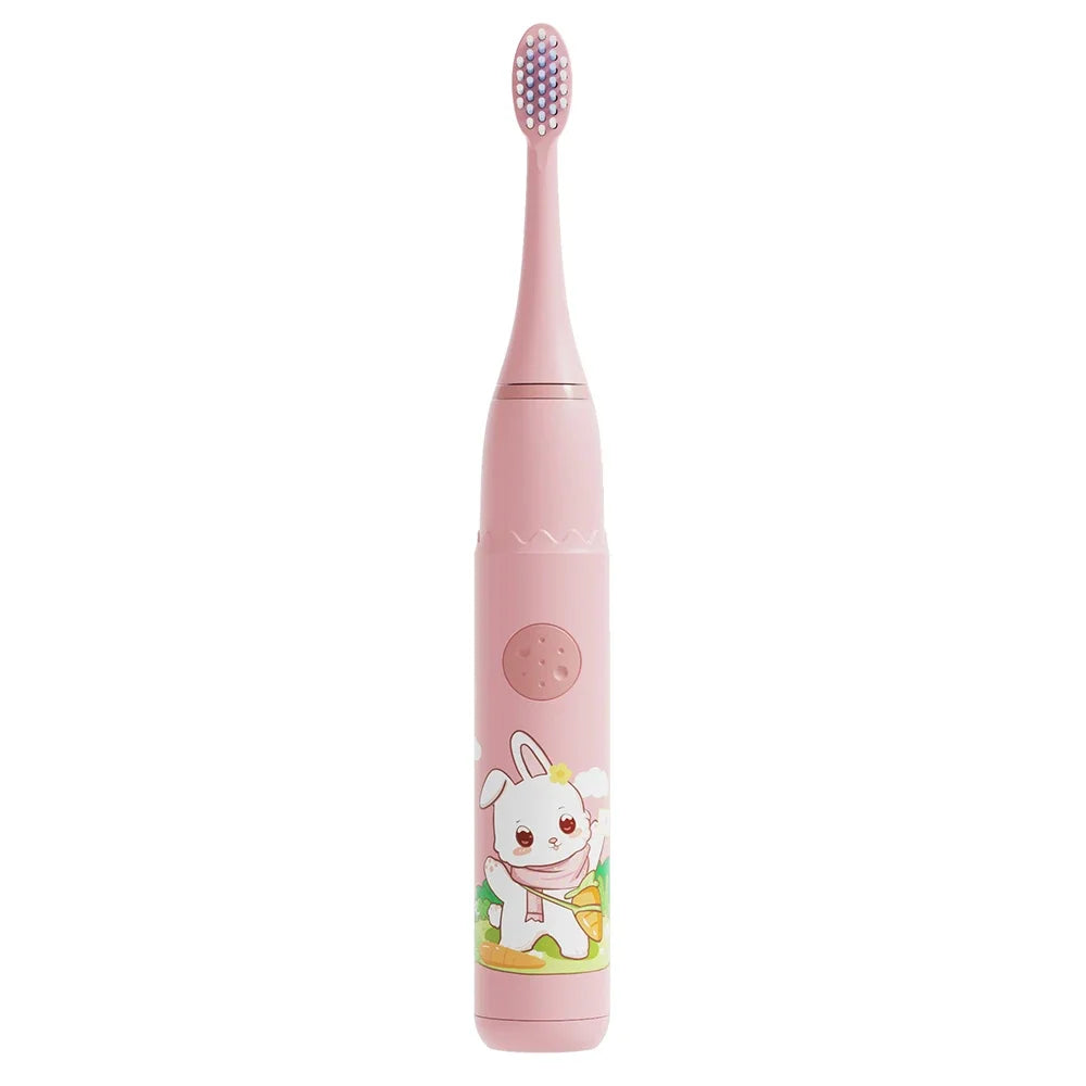 For Children Sonic Electric Toothbrush Cartoon Pattern for Kids with Replace The Tooth Brush Head Ultrasonic Toothbrush J259