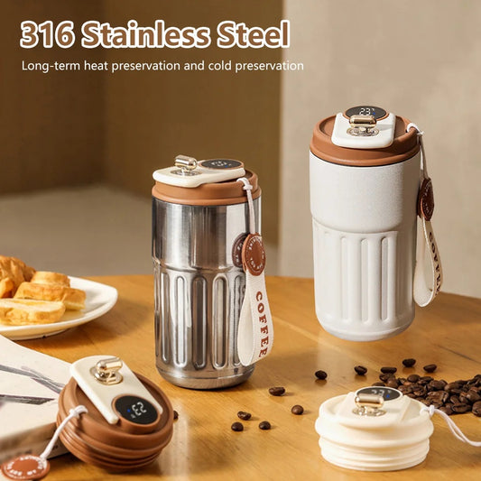 Thermos Digital LED 450ml – Bouteille Isotherme Intelligente