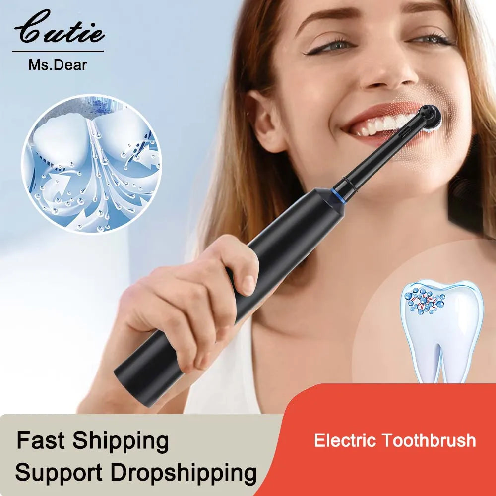 Electric Smart Rotating Timing Toothbrush Rechargeable Rotary Toothbrush with 4 Heads, 5 Modes Setting Teeth Whitening Oral Care